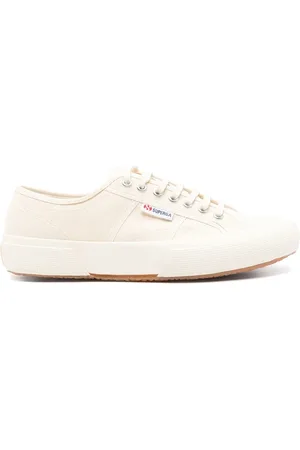 Superga Sko, Herre, , 44 1/2 EU, Hvid Snøresneaker med Gummisål