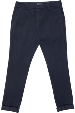 Dondup Bukser, Herre, Blå, W34, Bomuld, Slim Fit Bukser