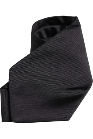 Dolce & Gabbana Tilbehør, Herre, Sort, ONE SIZE, Sort Silke Justerbar Slips