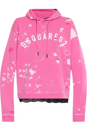 Dsquared2 Sweathshirts & Hoodies, Dame, Lyserød, S, Uld, Stilfulde Sweatshirts og Hoodies