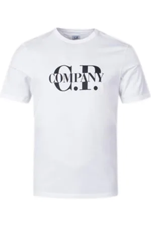 C.P. Company Top, Herre, Hvid, XL, Bomuld, Hvid kortærmet T-shirt