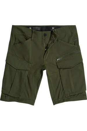 G-Star Shorts, Herre, Grøn, W33, Moderne Cargo Shorts med Patch