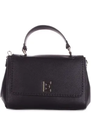 ERMANNO SCERVINO Taske, Dame, Sort, ONE SIZE, Uld, Sort Logo Front Clip Skuldertaske