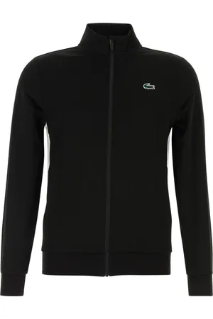 Lacoste Sweathshirts & Hoodies, Herre, Sort, XL, Uld, Moderne Sweatshirts til et stilfuldt look