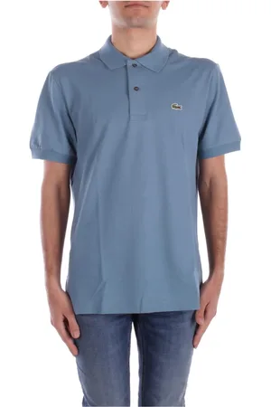 Lacoste Top, Herre, Blå, M, Uld, Stilfulde Polo T-shirts og Polos