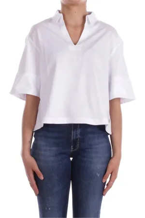 K-Way Bluser & Skjorter, Dame, Hvid, XS, Bomuld, Hvid Polo Skjorte Regular Fit Bomuld