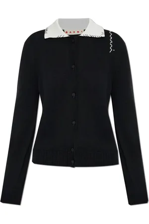 Marni Strik, Dame, Sort, S, Bomuld, Bomuld Cardigan