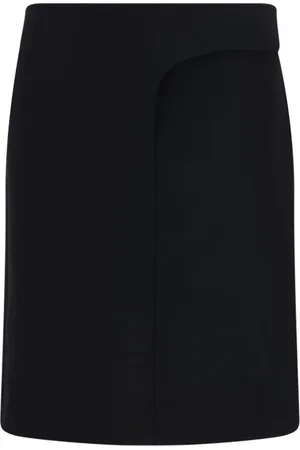 Jacquemus Nederdel, Dame, Sort, M, Uld, Asymmetrisk Mini Nederdel med Bælte