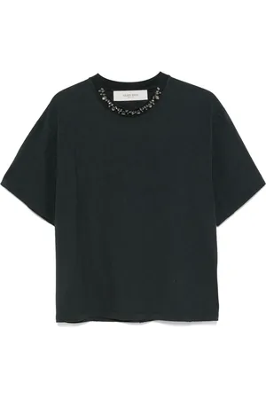 Golden Goose Top, Dame, Sort, L, Bomuld, Sort T-shirt til kvinder