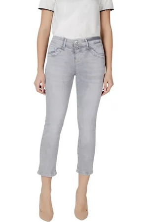 Street one Jeans, Dame, Grå, W27 L26, Bomuld, Grå Slim Jeans & Pant