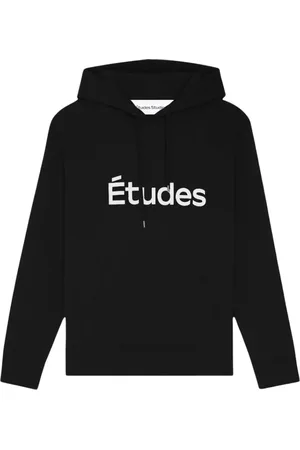 Etudes Sweathshirts & Hoodies, Herre, Sort, XL, Bomuld, Sort Regular Hættetrøje Sweatshirt