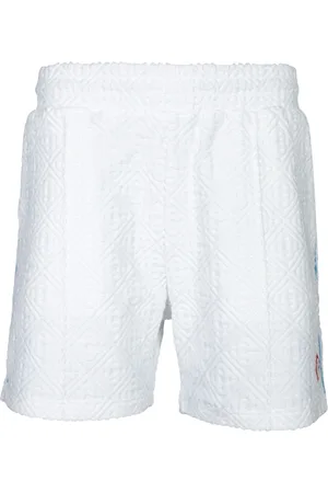 Casablanca Shorts, Herre, Hvid, L, Uld, Elegant Jacquard Bermuda Shorts