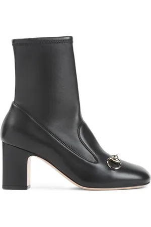 Gucci Sko, Dame, Sort, 38 1/2 EU, Læder, Sort LadyHB Bootie