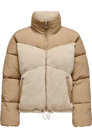 ONLY Jakke, Dame, , L, Uld, Teddy Mix Puffer Jakke