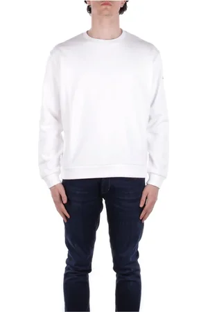 GCDS Sweathshirts & Hoodies, Herre, Hvid, L, Bomuld, Hvid Logo Side Sweater