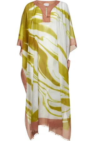 DRIES VAN NOTEN Kjole, Dame, Flerfarvet, ONE SIZE, Bomuld, Tulip Petal Print Kimono Kjole