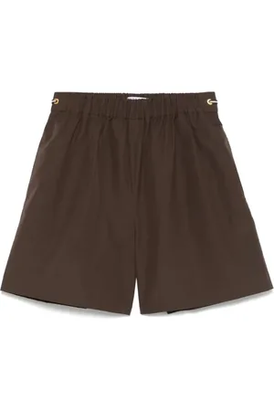 Max Mara Shorts, Dame, Brun, S, Popeline Shorts til Kvinder