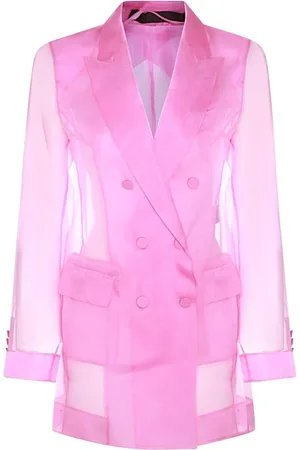 Max Mara Jakke, Dame, Lilla, S, Uld, Stilfuld jakke til kvinder