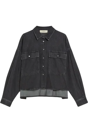 Max Mara Bluser & Skjorter, Dame, Sort, XS, Denim, Sort Zemira Skjorter