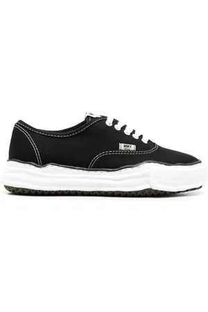 MIHARA YASUHIRO Sko, Herre, Sort, 45 EU, Lavtop Sneakers i Lærred