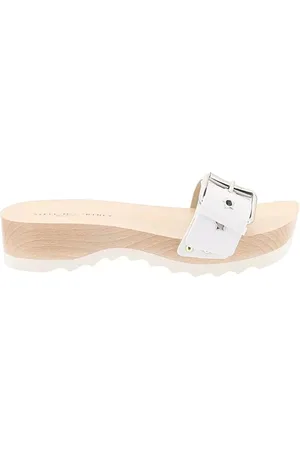 Stella McCartney Sko, Dame, Hvid, 38 EU, Uld, Elyse Sandal - Stilfuld og Behagelig