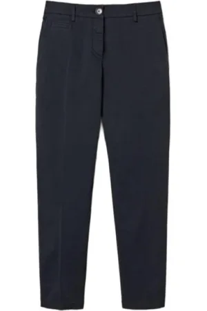 Twin-Set Bukser, Dame, Blå, XS, Uld, Blå Nat Bukser Stilfuldt Look