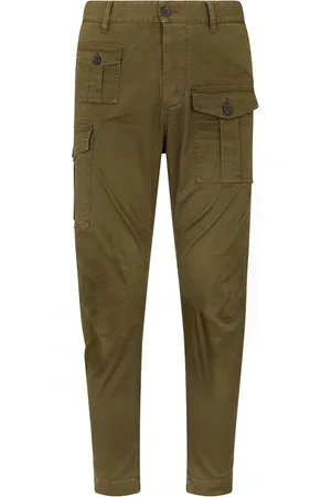 Dsquared2 Bukser, Herre, Grøn, L, Uld, Grønne Bukser Aw24 Stilfuld Komfort