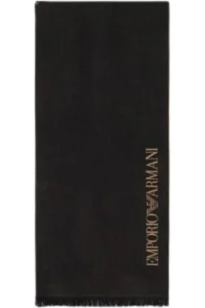 Emporio Armani Tilbehør, Herre, Sort, ONE SIZE, Uld, Stilfuldt Brun Læderur