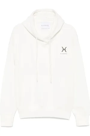John Richmond Sweathshirts & Hoodies, Herre, Hvid, M, Uld, Beige Sweaters til Stilfuldt Look