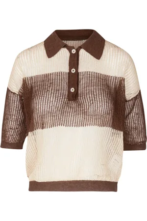 Mauro Grifoni Strik, Dame, , S, Bomuld, Linned og Bomuld Polo Skjorte