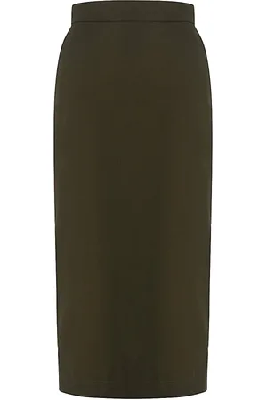 Max Mara Nederdel, Dame, Grøn, M, Elegant Nederdel med Unikt Design
