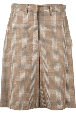 BALLANTYNE Shorts, Dame, Brun, 2XS, Bomuld, Stilfulde Bermuda Shorts i Bomuldsblanding