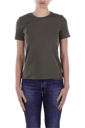 Max Mara Top, Dame, Grøn, L, Uld, Stilfulde T-shirts og Polos