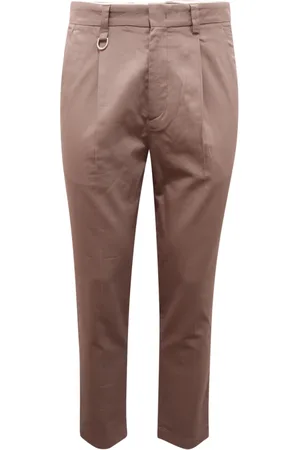 Paolo Pecora Bukser, Herre, Brun, XS, Bomuld, Taupe Lyocell/Bomuld Bukser, Model P24Ec1M