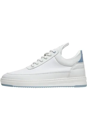 Filling pieces Sko, Herre, Hvid, 41 EU, Læder, Lav Top Tech Crumbs