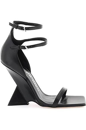 The Attico Sko, Dame, Sort, 38 EU, Uld, Stilfulde Sandaler til enhver lejlighed