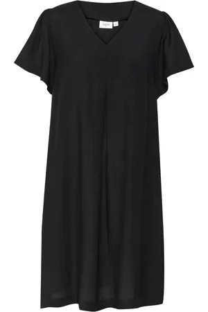 Saint Tropez Kjole, Dame, Sort, L, Uld, Sort Kjole Kathasz Stil