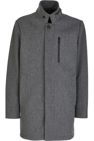 Geox Frakke, Herre, Grå, 3XL, Uld, Herre Enkeltknap Vinterfrakke