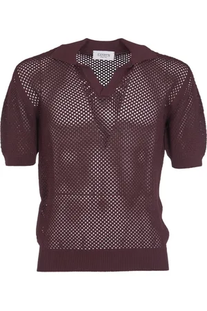 LANEUS Top, Herre, Brun, M, Polo Sweaters