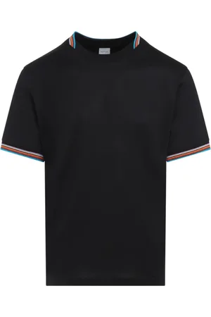 Paul Smith Top, Herre, Sort, L, Bomuld, Stribet Sort Bomulds T-shirt