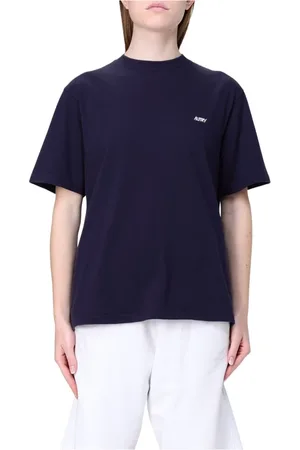 Autry Top, Dame, Blå, L, Blå T-shirt til kvinder