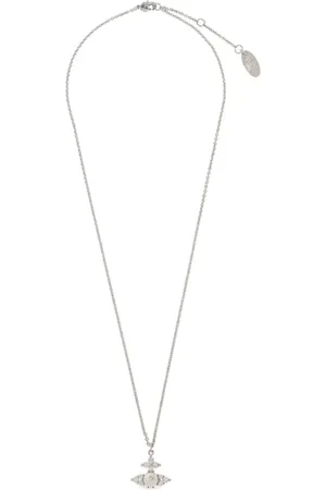 Vivienne Westwood Tilbehør, Dame, Grå, ONE SIZE, Platin Hvid Vedhæng Elegant Stil