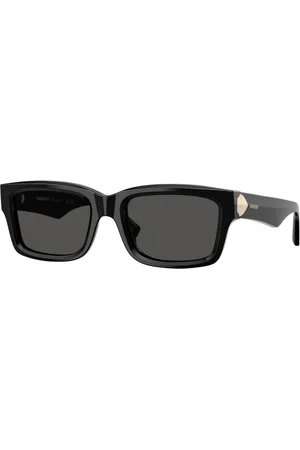 Burberry Tilbehør, Dame, Sort, 55 MM, Uld, Stilfulde solbriller i sort