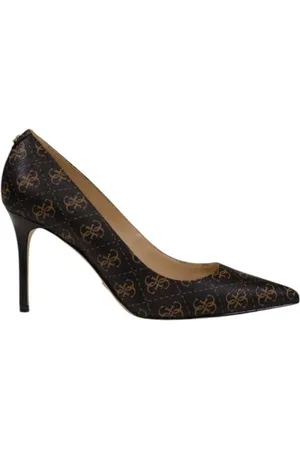 Guess Sko, Dame, Sort, 36 EU, Brun Polyethylen Sandal til Kvinder