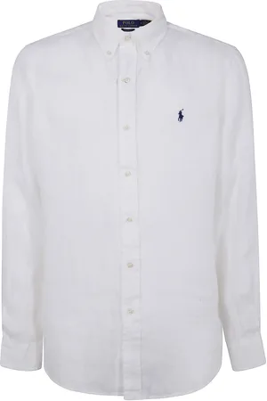 Ralph Lauren Skjorte, Herre, Hvid, XL, Langærmet sports skjorte