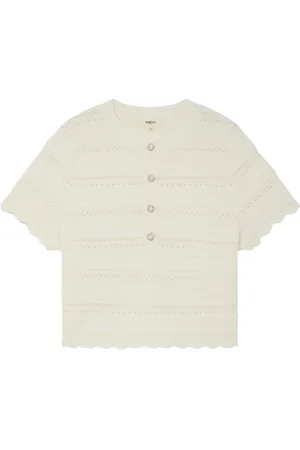 Suncoo Strik, Dame, Hvid, M, Strik Cardigan