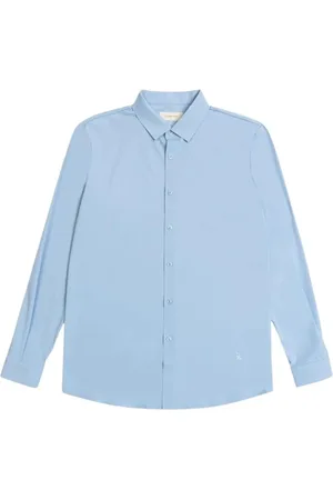 GIANNI LUPO Skjorte, Herre, Blå, 2XL, Stretch Mod Herre Skjorte