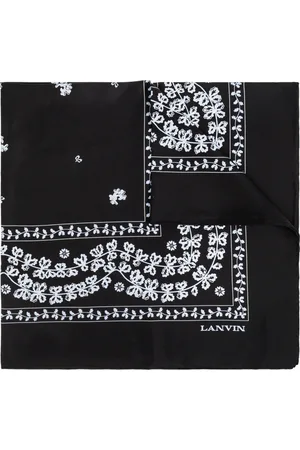 Lanvin Tilbehør, Dame, Sort, ONE SIZE, Tyl, Silketørklæde