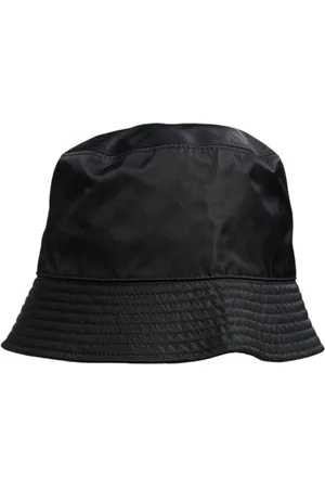 Dolce & Gabbana Tilbehør, unisex, Sort, 58 CM, Bomuld, Sort Bomuld Bred Skygge Spandehat