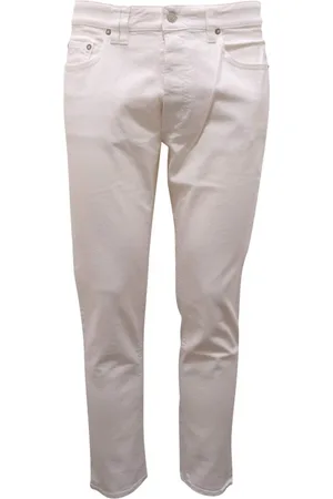 Cycle Jeans, Herre, Hvid, W32, Denim, Denim Bukser Made in Italy